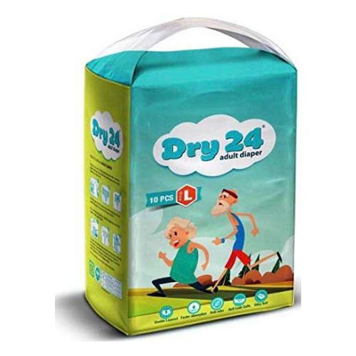 Dry 24 Adult Diaper- L - PKD